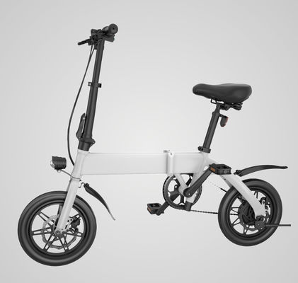 Gizli Pil ile 14 Mini Katlanabilir Alüminyum Alaşımlı Elektrikli Bisiklet Elektrikli Bisiklet